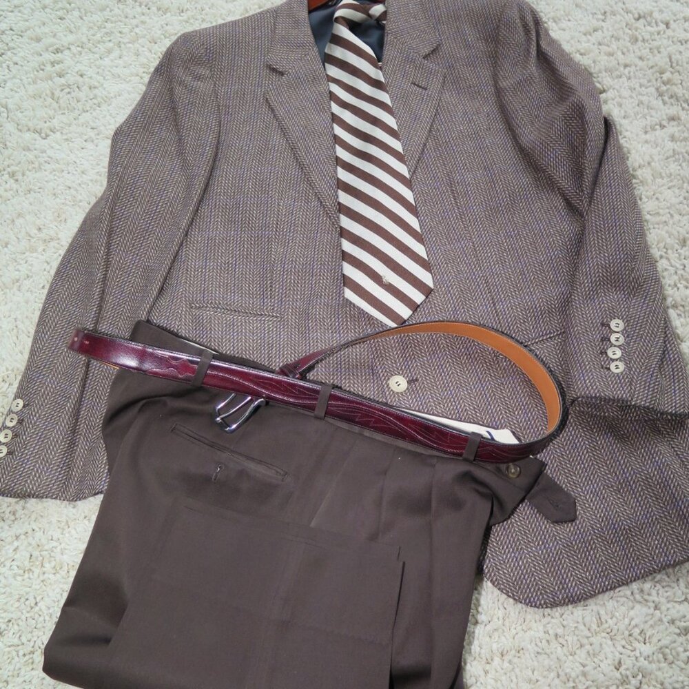 Dunhill Blazer Kasper Pants Single Breasted 42R Full ensemble Men’s SC24